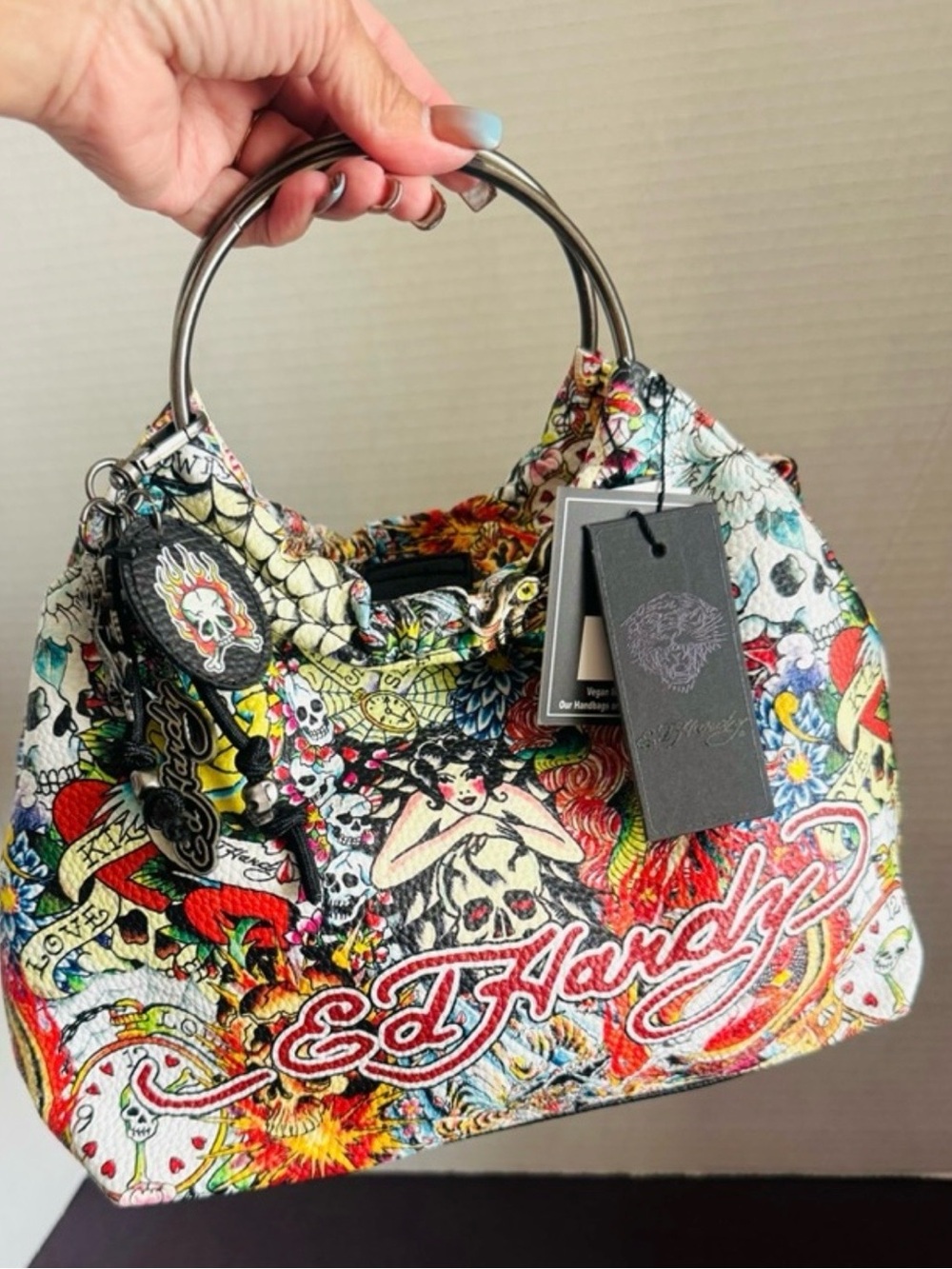 If You love ❤️ Ed Hardy… You’ll Appreciate this Colorful Tattoo Satchel